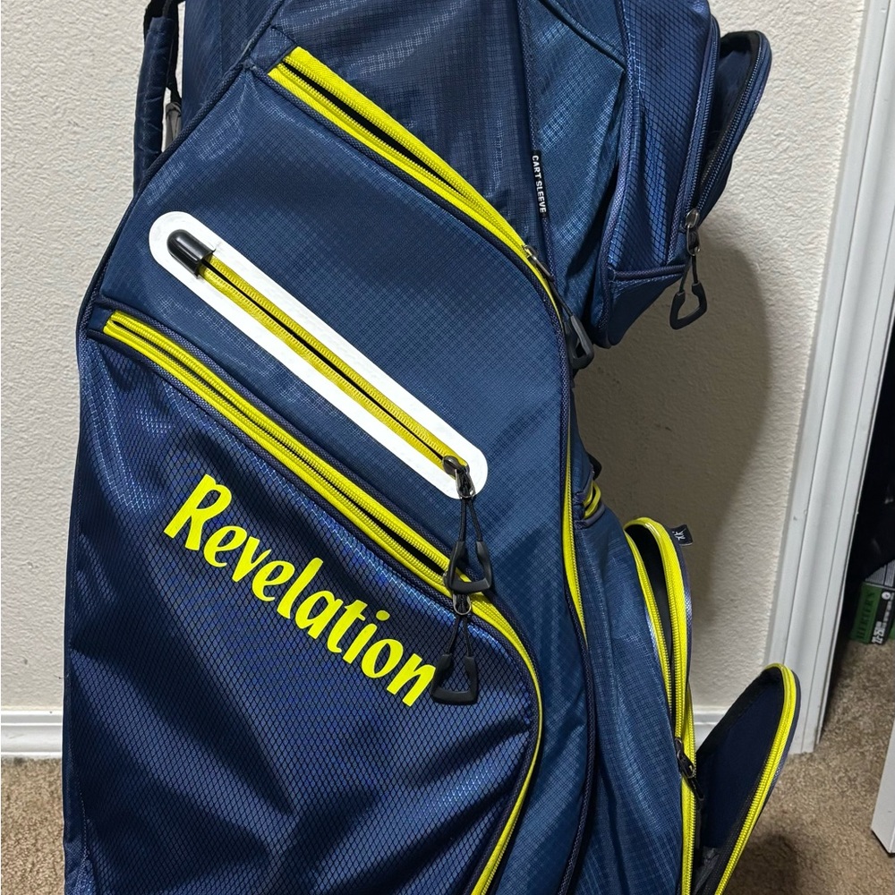 Blue and Neon Green Golf Bag